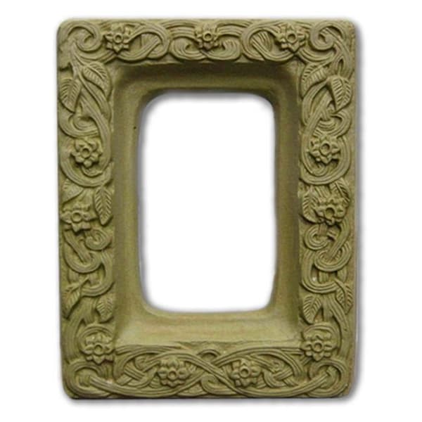 Garden Molds Garden Molds XF-FLOWV8043 Flower Vines Picture Frame Mold- Set of 2 - XF-FLOWV8043