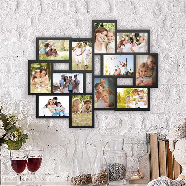 Lavish Home Collage Picture Frame with 12 Openings for 4 x 6 in. Photos - 80-COLL-1
