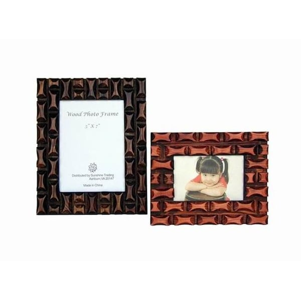 Sunshine Trading Sunshine Trading ST-25-5 Handmade Wood Photo Frame - 3.5 x 5 Inch - ST-25-5