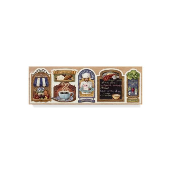 Trademark Fine Art Lisa Audit 'Signs Stoves Kitchen' Canvas Art, 10x32 - ALI24803-C1032GG