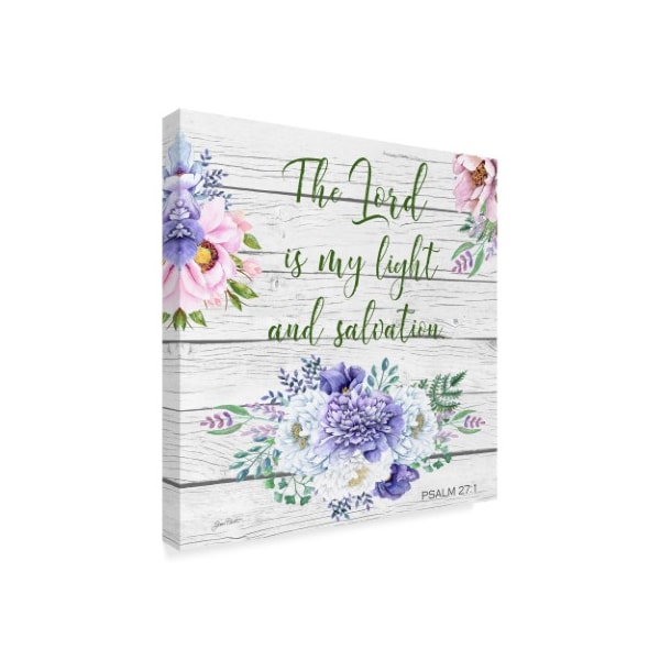 Trademark Fine Art Jean Plout 'Garden Florals Bible Verse 3' Canvas Art, 18x18 - ALI37211-C1818GG