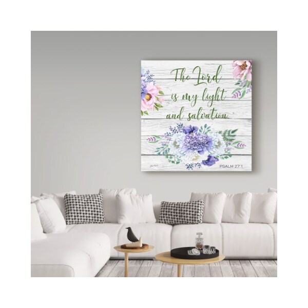 Trademark Fine Art Jean Plout 'Garden Florals Bible Verse 3' Canvas Art, 18x18 - ALI37211-C1818GG