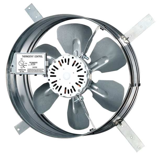 Dayton 1220 CFM Gable Mount Attic Fan, 120V - 10W198