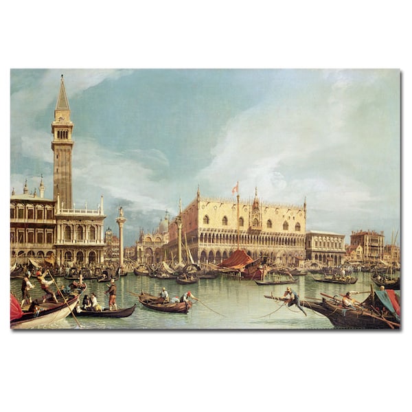 Trademark Fine Art Canaletto 'The Molo Venice' Canvas Art, 35x47 - BL0007-C3547GG