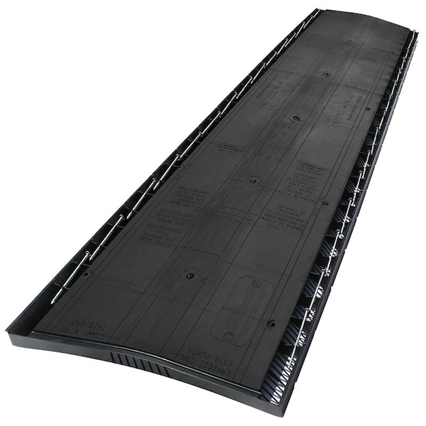Gaf COBRA Exhaust Vent, 4 ft L, Polypropylene, Black - CRV3