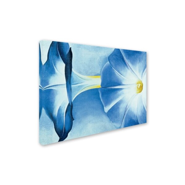 Trademark Fine Art Georgia O'Keefe 'Blue Morning Glories' Canvas Art, 35x47 - ALI10052-C3547GG