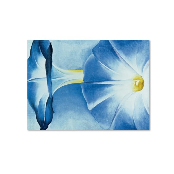 Trademark Fine Art Georgia O'Keefe 'Blue Morning Glories' Canvas Art, 35x47 - ALI10052-C3547GG