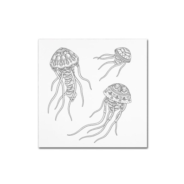 Trademark Fine Art Filippo Cardu 'Jellyfish Family' Canvas Art, 24x24 - ALI2760-C2424GG