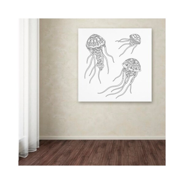 Trademark Fine Art Filippo Cardu 'Jellyfish Family' Canvas Art, 24x24 - ALI2760-C2424GG