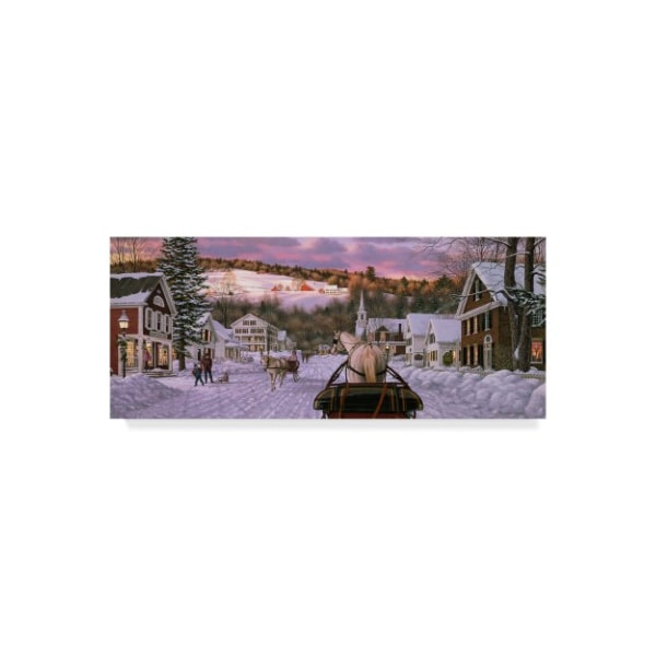 Trademark Fine Art William Breedon 'Sleigh Bells Too' Canvas Art, 8x19 - ALI32194-C819GG
