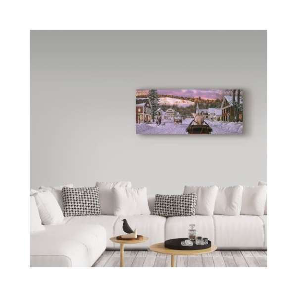 Trademark Fine Art William Breedon 'Sleigh Bells Too' Canvas Art, 8x19 - ALI32194-C819GG