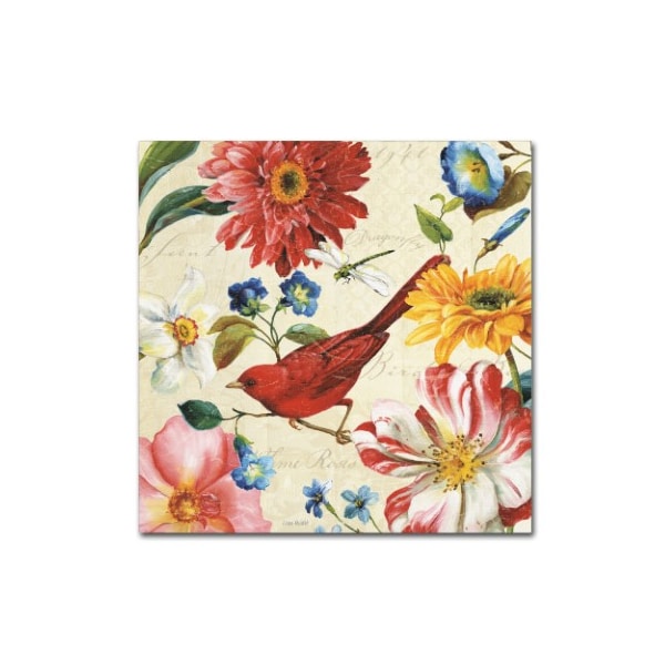 Trademark Fine Art Lisa Audit 'Rainbow Garden III - Cream' Canvas Art, 35x35 - WAP0209-C3535GG