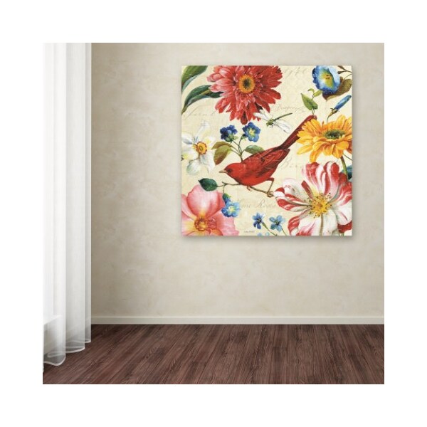 Trademark Fine Art Lisa Audit 'Rainbow Garden III - Cream' Canvas Art, 35x35 - WAP0209-C3535GG