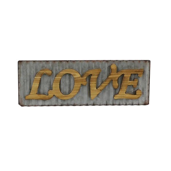 Jeco Love Wood Haning Plaque - HD-WD004-2