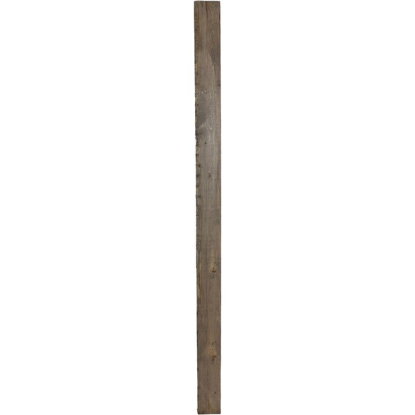 Ekena Millwork 19"W x 60"H x 3 1/2"D Vintage Farmhouse 4 Rung Ladder, Barnwood Decor Collection, Pebble Grey - DECR019X060X04LDRPG