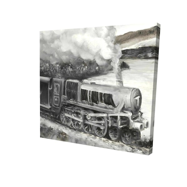 Fondo 16 x 16 in. Vintage Passenger Locomotive-Print on Canvas - FO2786852