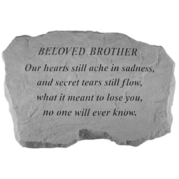 Kay Berry Beloved Brother-Our Hearts Still Ache In Sadness, 16-in. x 10.5-in. x 1.5-in. - KA313611