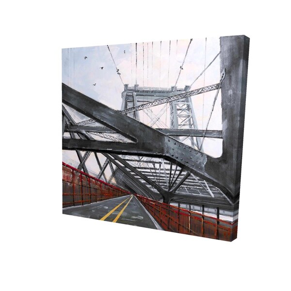 Begin Home Decor 16 x 16 in. Bridge Architecture-Print on Canvas - 2080-1616-CI225