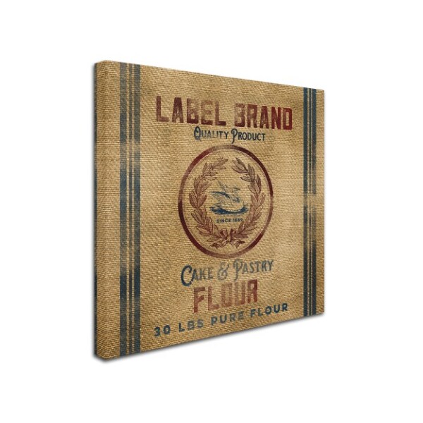 Trademark Fine Art Marcee Duggar 'Cake Flour Burlap Bag' Canvas Art, 35x35 - ALI11748-C3535GG