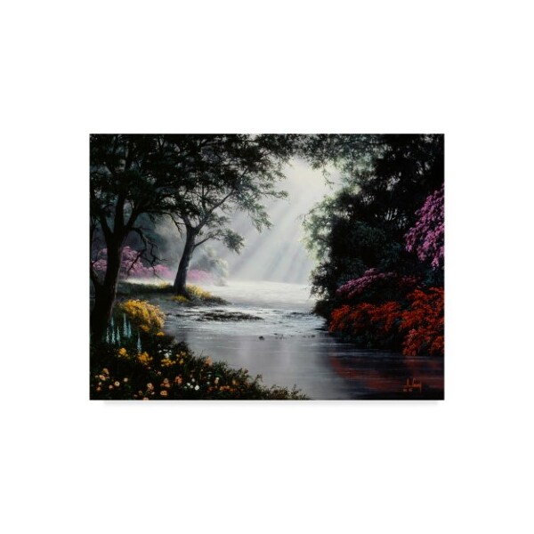 Trademark Fine Art Anthony Casay 'Garden Scene 3' Canvas Art, 14x19 - ALI20222-C1419GG