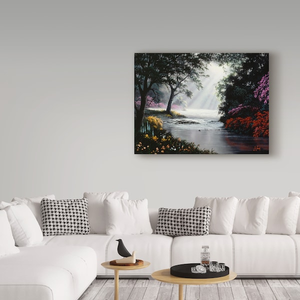 Trademark Fine Art Anthony Casay 'Garden Scene 3' Canvas Art, 14x19 - ALI20222-C1419GG