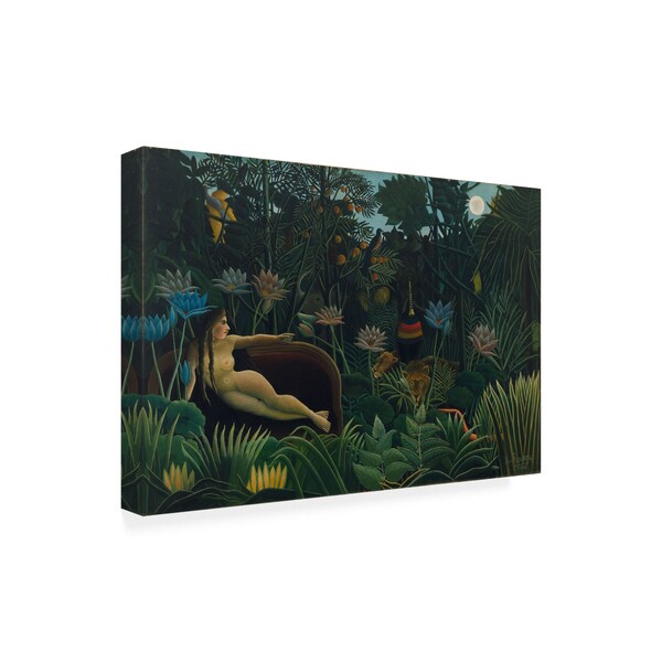 Trademark Fine Art Henri Rousseau 'The dream' Canvas Art, 30x47 - AA01444-C3047GG