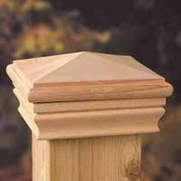 Maine Ornamental Maine Ornamental 72889 High-Point Post Cap, 3-1/2 x 3-1/2 in Post/Joist, 4 in L, 4 in W - 72889