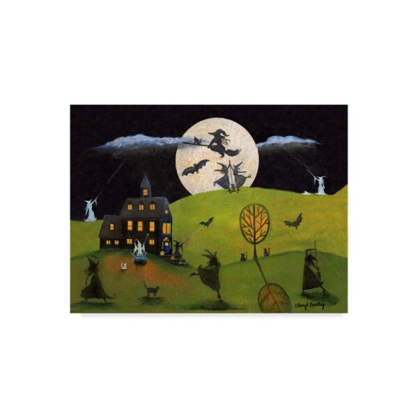 Trademark Fine Art Cheryl Bartley 'White Witch Halloween Dance' Canvas Art, 24x32 - ALI40903-C2432GG