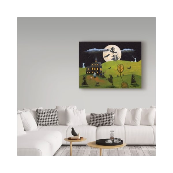 Trademark Fine Art Cheryl Bartley 'White Witch Halloween Dance' Canvas Art, 24x32 - ALI40903-C2432GG