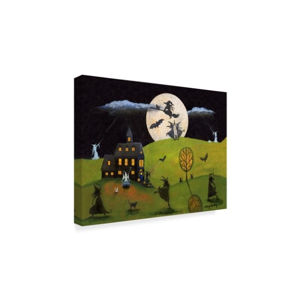 Trademark Fine Art Cheryl Bartley 'White Witch Halloween Dance' Canvas Art, 24x32 - ALI40903-C2432GG