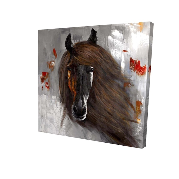 Fondo 32 x 32 in. Proud Brown Horse-Print on Canvas - FO2790944