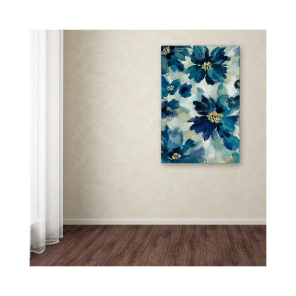 Trademark Fine Art Silvia Vassileva 'Inky Floral I' Canvas Art, 12x19 - WAP00697-C1219GG