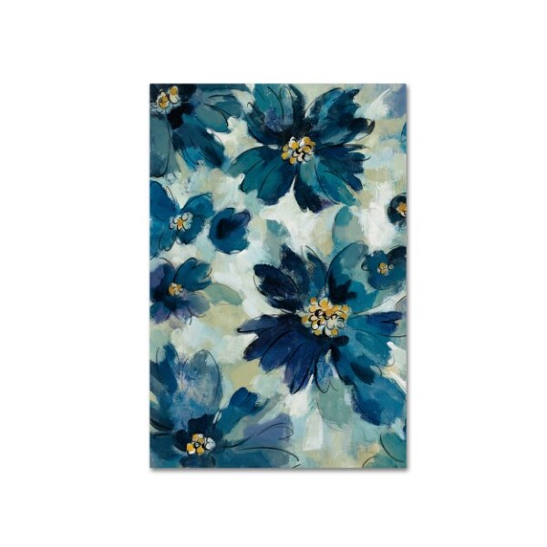Trademark Fine Art Silvia Vassileva 'Inky Floral I' Canvas Art, 12x19 - WAP00697-C1219GG