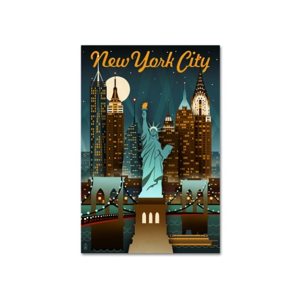 Trademark Fine Art Lantern Press 'Travel 124' Canvas Art, 12x19 - ALI09911-C1219GG