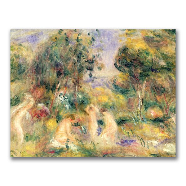 Trademark Fine Art Pierre Renoir 'The Bathers' Canvas Art, 18x24 - BL0496-C1824GG