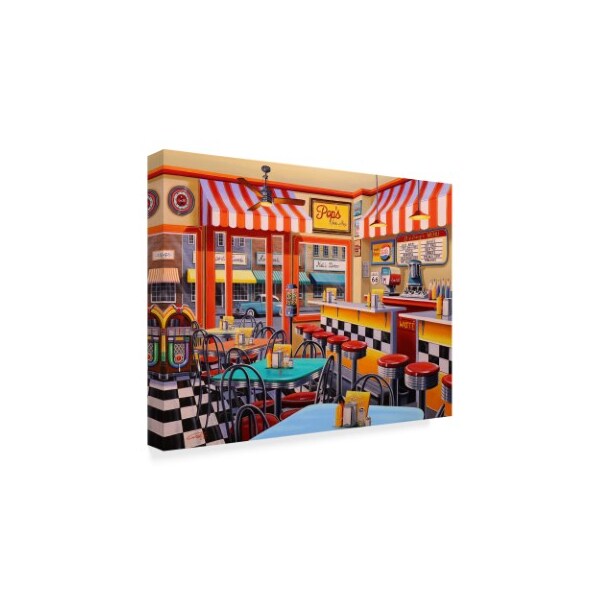 Trademark Fine Art Geno Peoples 'Peters Malt Shop' Canvas Art, 18x24 - ALI35122-C1824GG