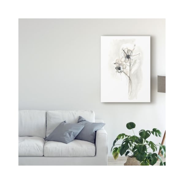 Trademark Fine Art June Erica Vess 'Neutral Floral Gesture Vii' Canvas Art, 24x32 - WAG09073-C2432GG