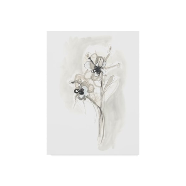 Trademark Fine Art June Erica Vess 'Neutral Floral Gesture Vii' Canvas Art, 24x32 - WAG09073-C2432GG