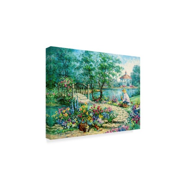 Trademark Fine Art Barbara Mock 'Garden Allure' Canvas Art, 18x24 - ALI38942-C1824GG