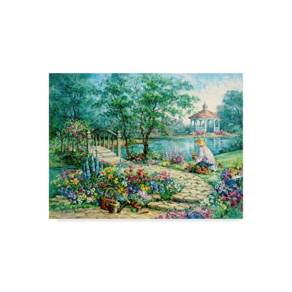 Trademark Fine Art Barbara Mock 'Garden Allure' Canvas Art, 18x24 - ALI38942-C1824GG