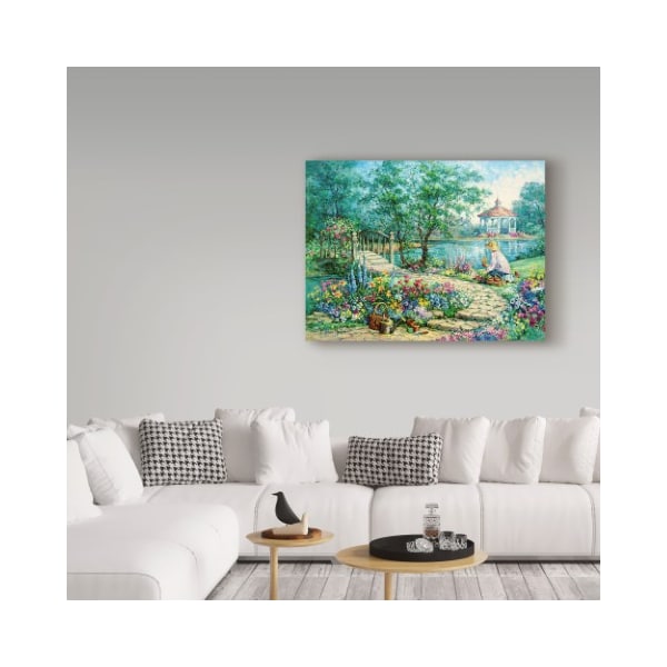 Trademark Fine Art Barbara Mock 'Garden Allure' Canvas Art, 18x24 - ALI38942-C1824GG