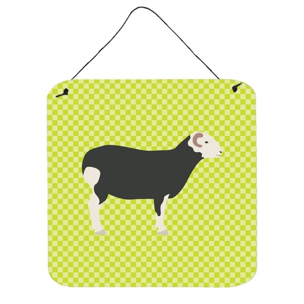 Micasa Herwick Sheep Green Wall or Door Hanging Prints6 x 6 in. - MI225925