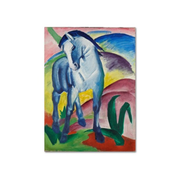 Trademark Fine Art Franz Marc 'Blue Horse' Canvas Art, 35x47 - AA00510-C3547GG
