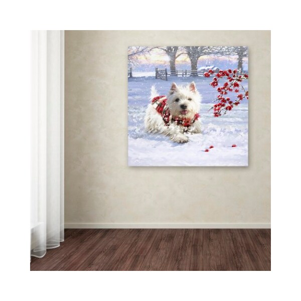 Trademark Fine Art The Macneil Studio 'Westie Fun' Canvas Art, 14x14 - ALI9078-C1414GG