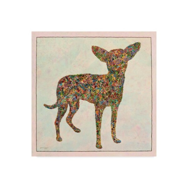 Trademark Fine Art James W. Johnson 'Chihuahua Shape' Canvas Art, 24x24 - ALI36268-C2424GG
