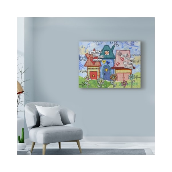 Trademark Fine Art Let Your Art Soar 'School Days' Canvas Art, 24x32 - ALI42492-C2432GG