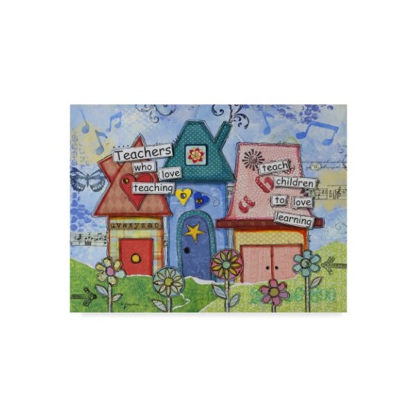 Trademark Fine Art Let Your Art Soar 'School Days' Canvas Art, 24x32 - ALI42492-C2432GG