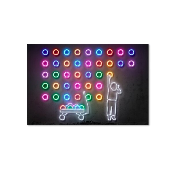 Trademark Fine Art Octavian Mielu 'Dots' Canvas Art, 30x47 - ALI17198-C3047GG