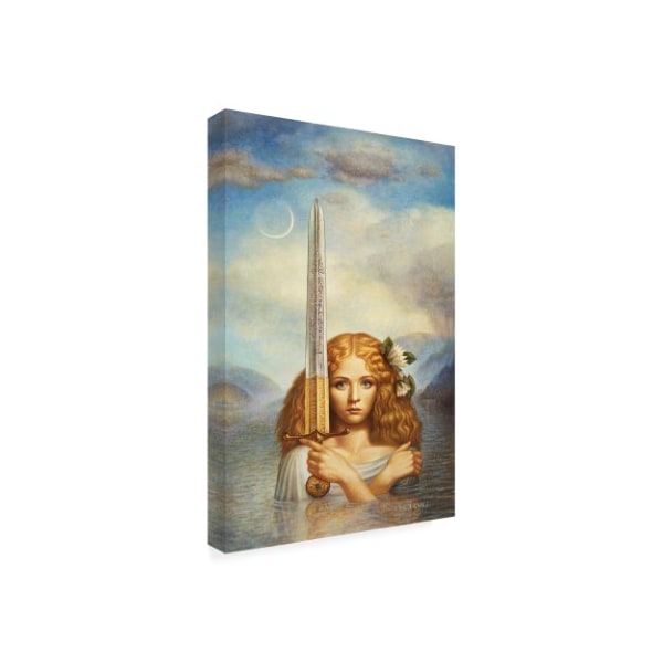 Trademark Fine Art Dan Craig 'Lady Of The Lake Emerging' Canvas Art, 30x47 - ALI46615-C3047GG