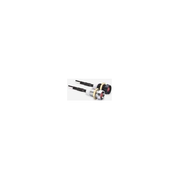 Indicadores montados en panel de arcoeléctrico LED T1-3/4 LH Cromo con LED verde de 24V - LH1050WL37028